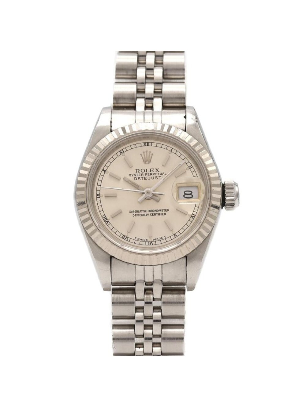 Rolex Datejust Stainless Steel White Gold Automatic